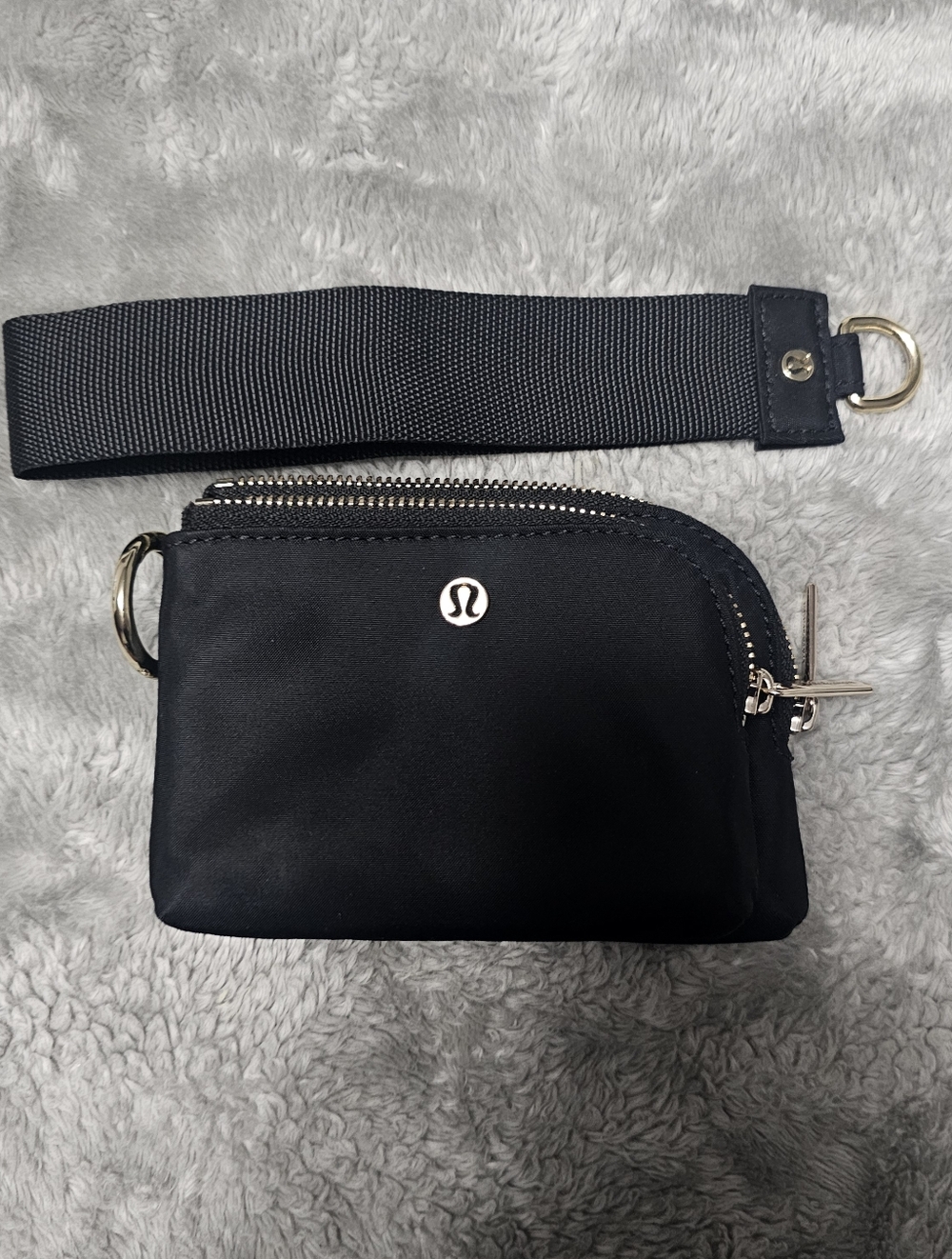 Lululemon Black Zip Wristlet Pouch